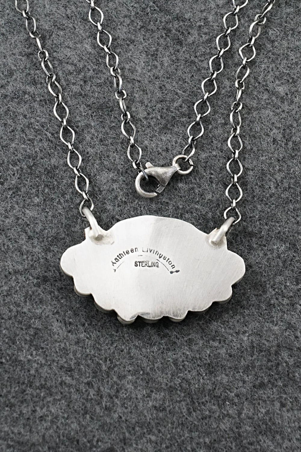 Turquoise & Sterling Silver Necklace - Kathleen Livingston