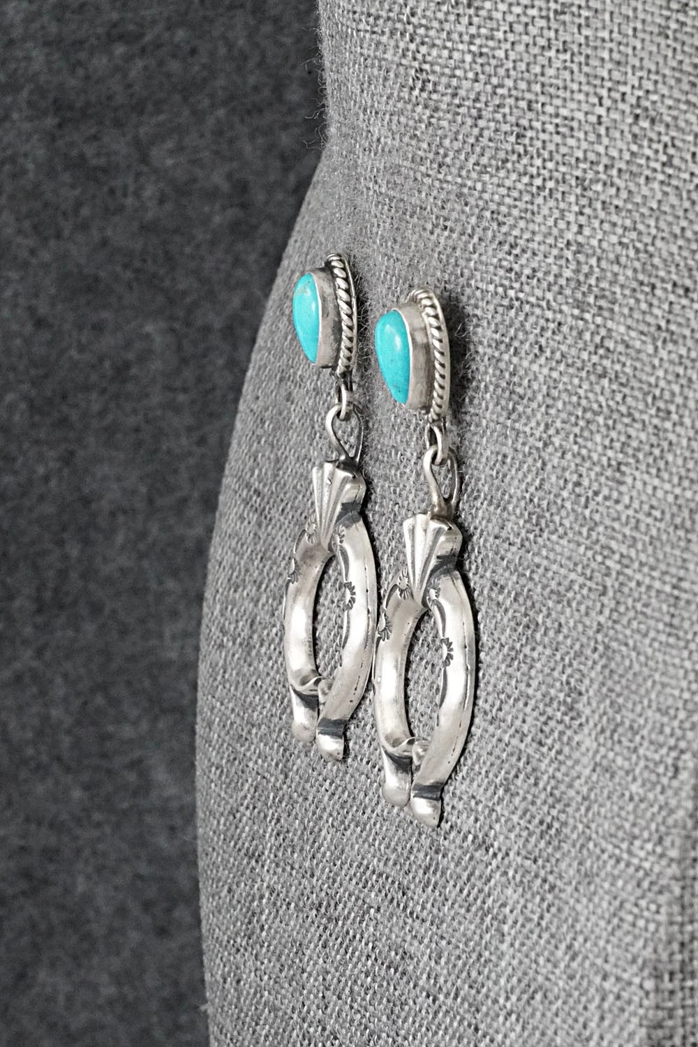 Turquoise & Sterling Silver Earrings - Sharon McCarthy