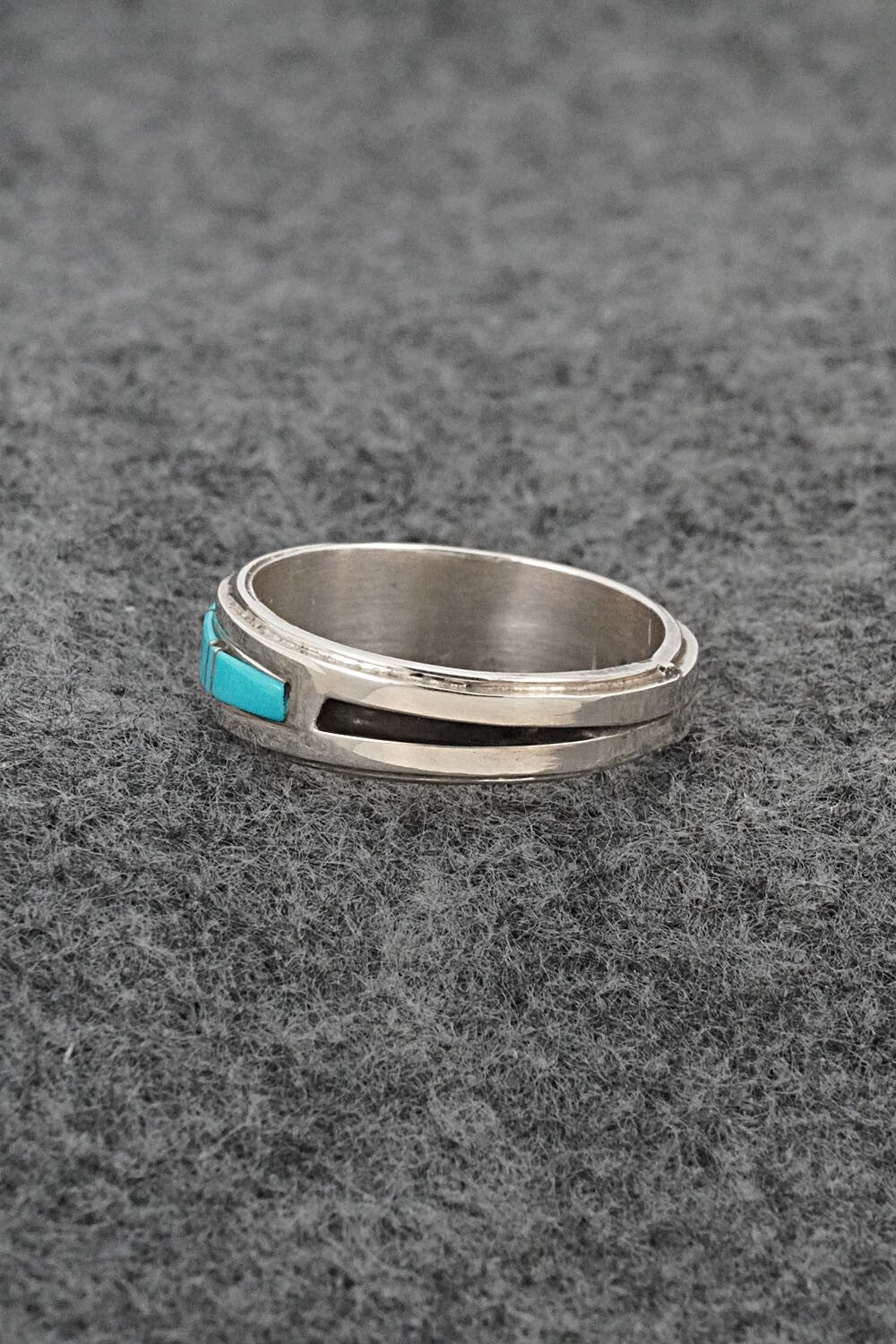 Turquoise & Sterling Silver Ring - Wilbert Muskett Jr. - Size 9.5