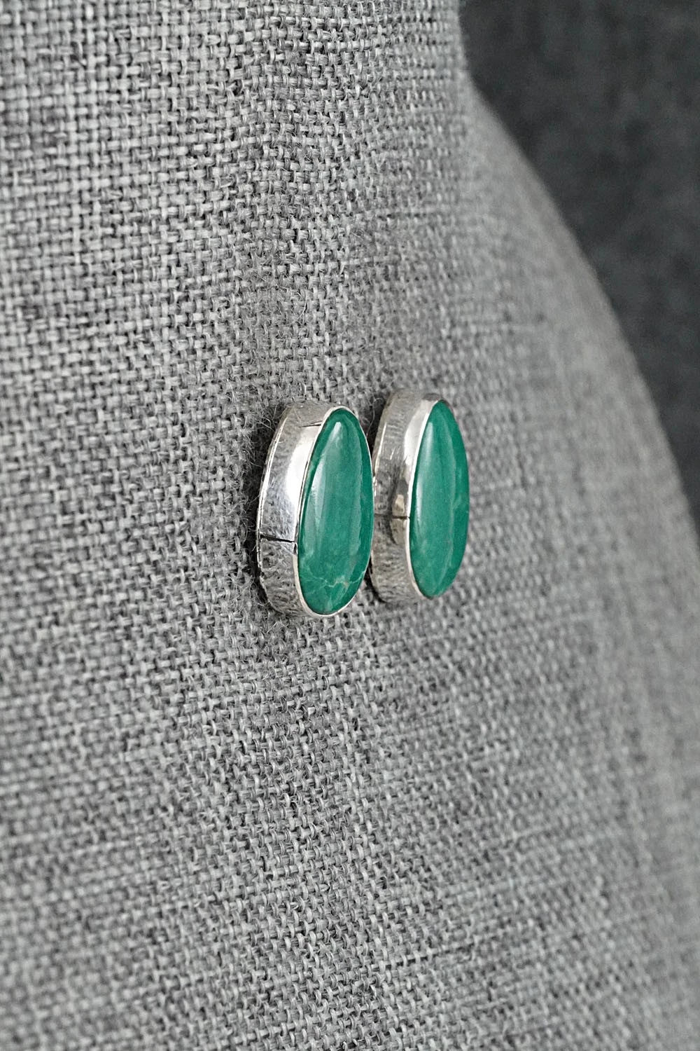 Turquoise & Sterling Silver Earrings - Rosemary Saunders