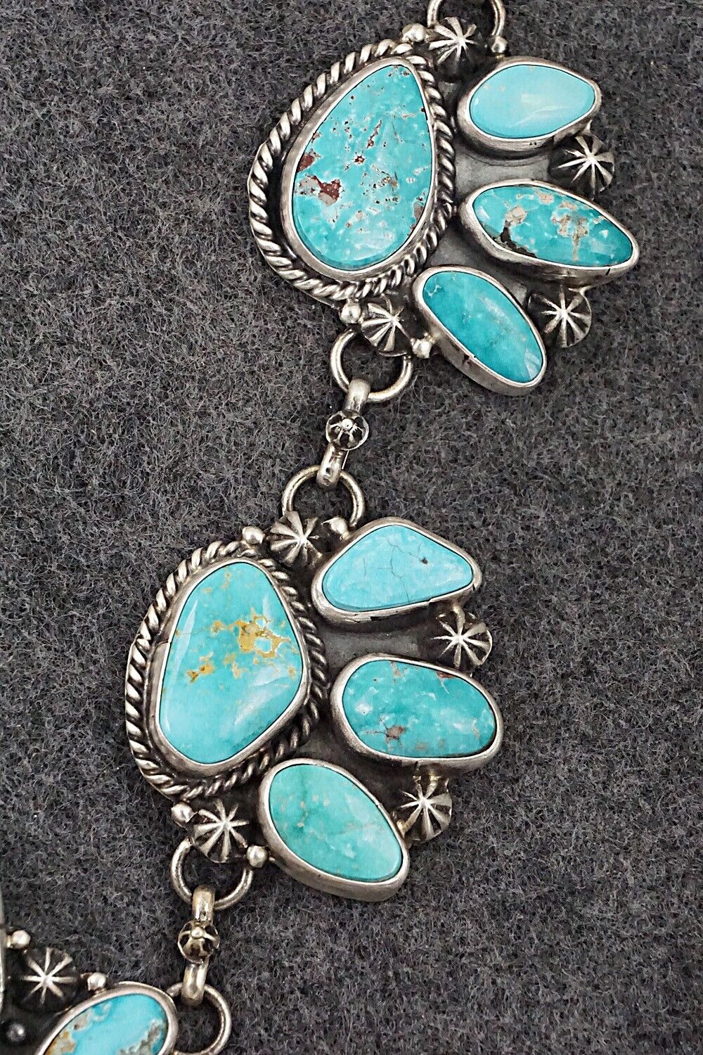 Turquoise & Sterling Silver Necklace and Earrings Set - Bob Becenti