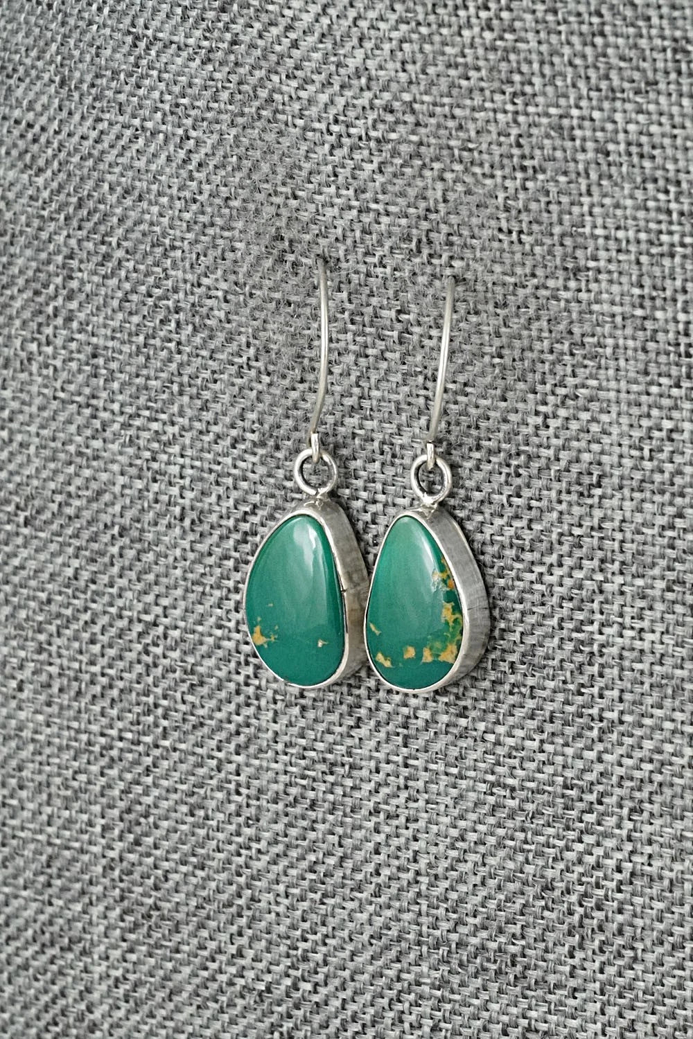 Turquoise & Sterling Silver Earrings - Rosemary Saunders