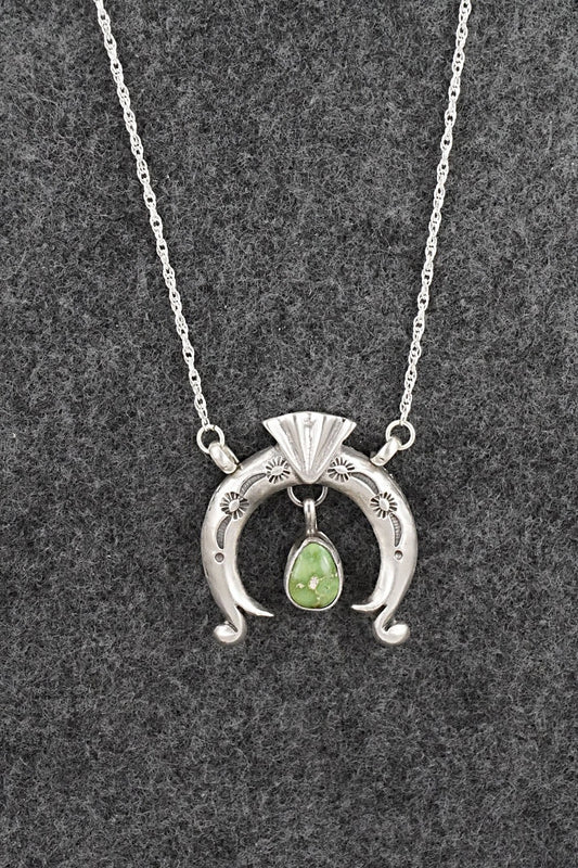 Turquoise & Sterling Silver Necklace - Gary Shorty