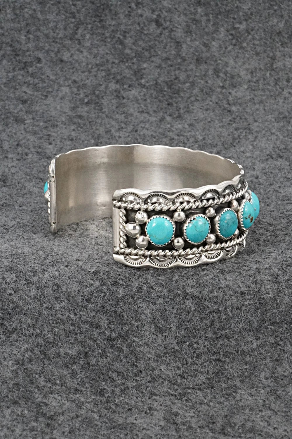 Turquoise & Sterling Silver Bracelet - Chester Charley