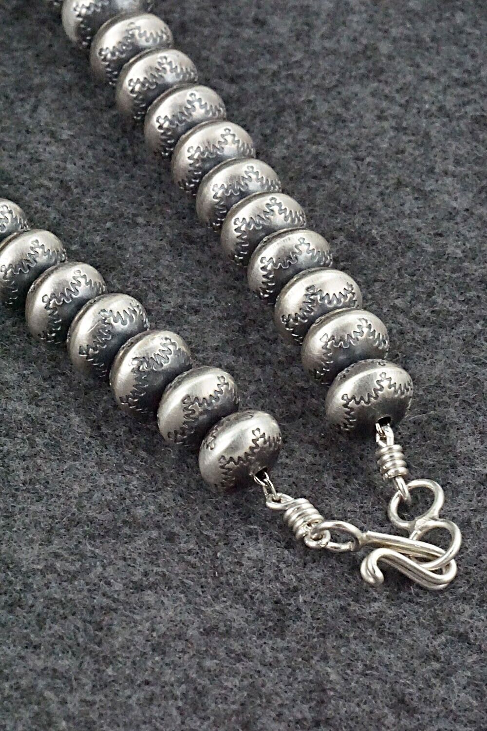 Sterling Silver Navajo Pearl Necklace - Bryannen Halwood