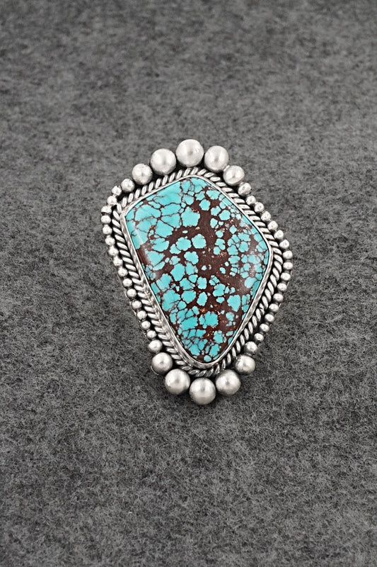 Turquoise & Sterling Silver Ring - Rosita Calladitto - Size 9