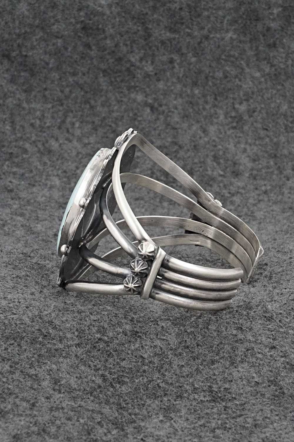 Turquoise & Sterling Silver Bracelet - Raymond Delgarito