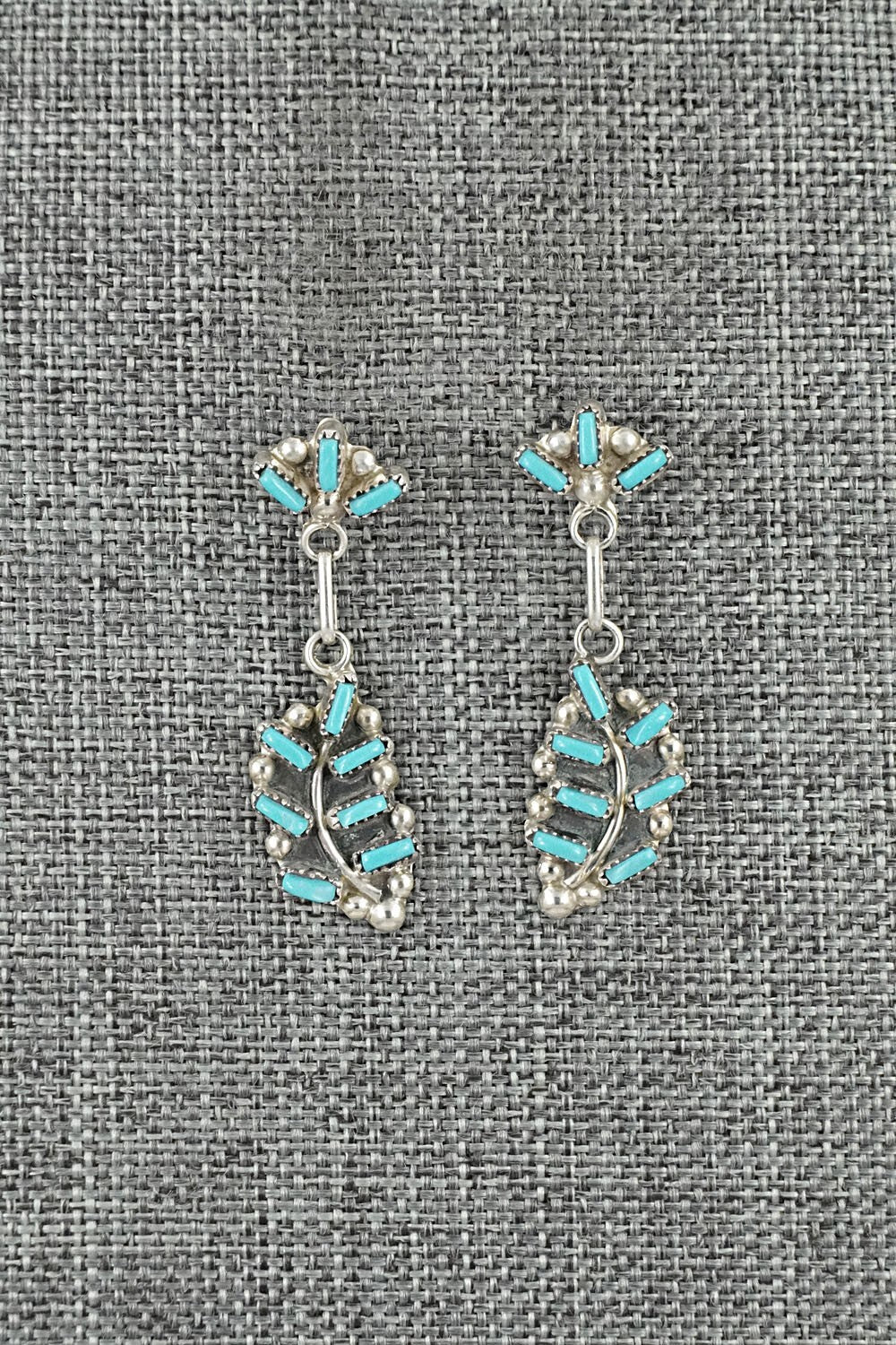Turquoise & Sterling Silver Earrings - Vickie Johnson