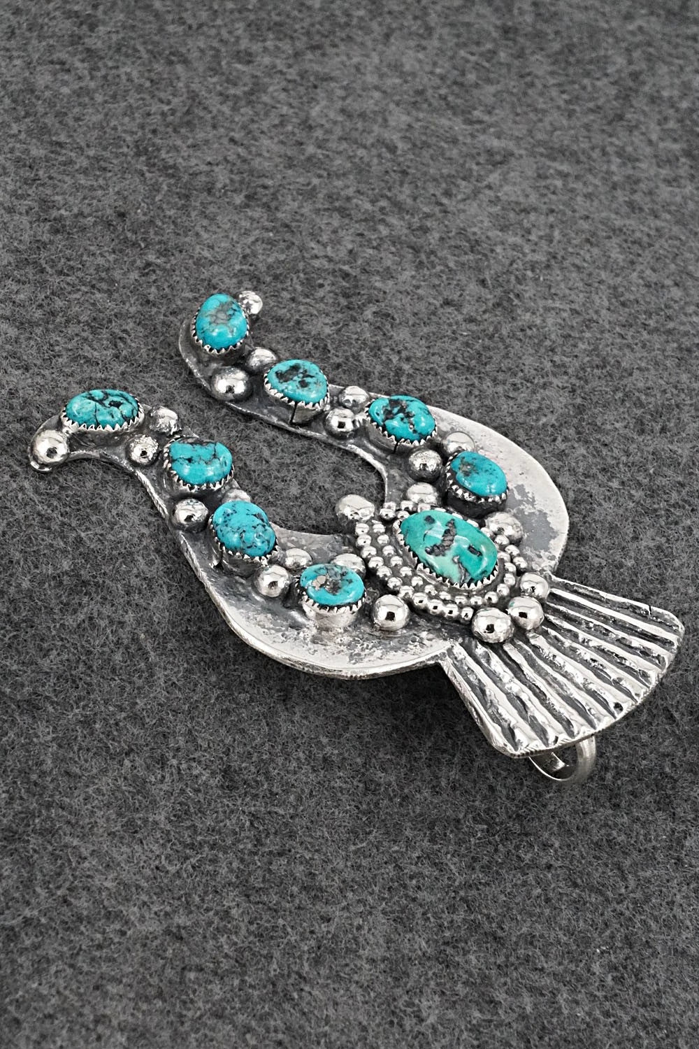 Turquoise & Sterling Silver Pendant - Delbert Arviso