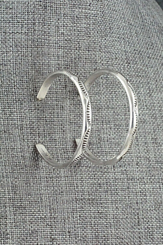 Sterling Silver Hoop Earrings - Elaine Tahe