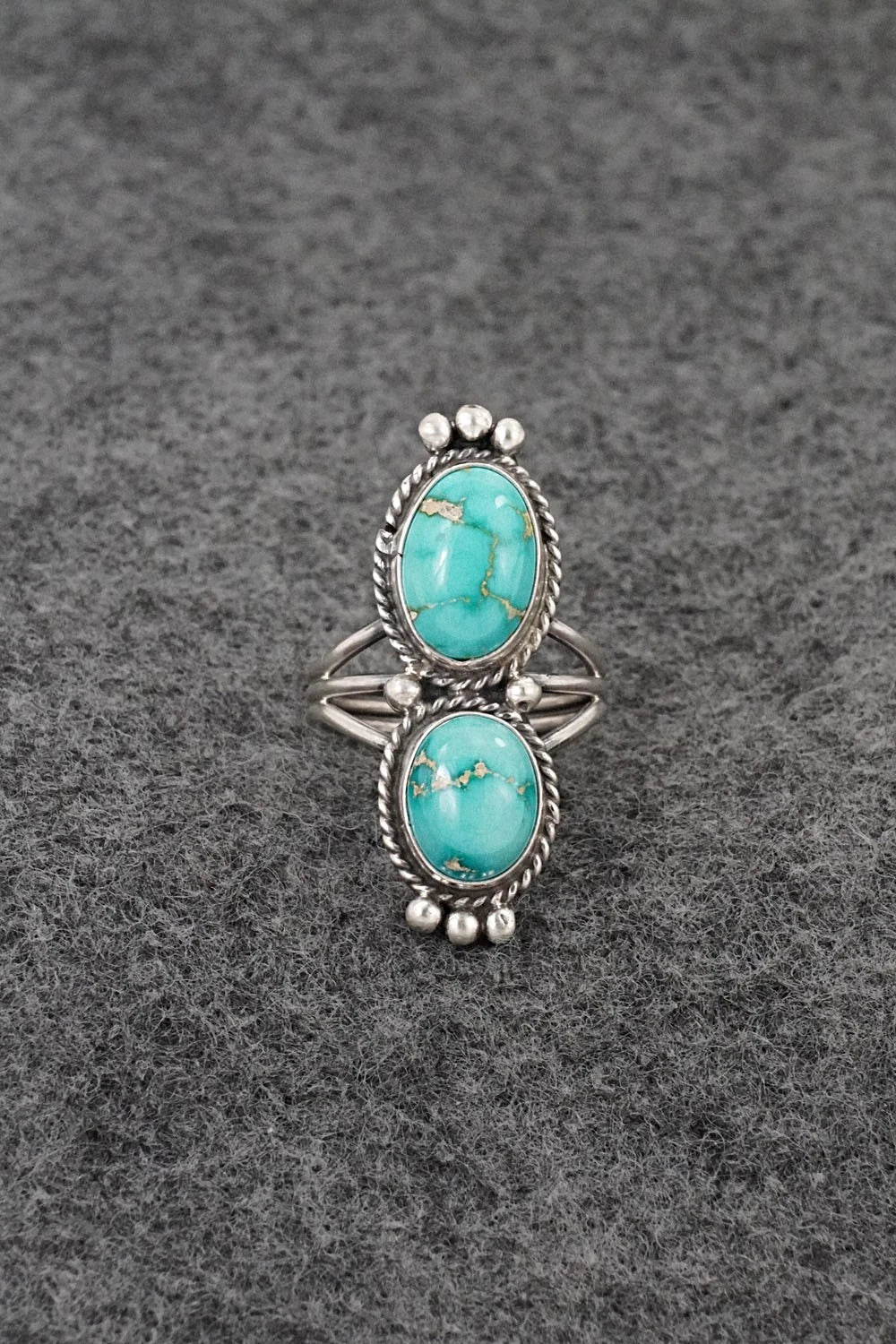Turquoise & Sterling Silver Ring - Rena Begay - Size 5