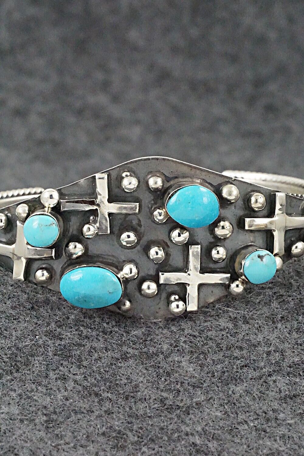 Turquoise & Sterling Silver Bracelet - Gregg Yazzie