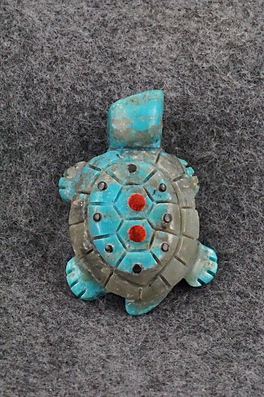 Turtle Zuni Fetish Carving - Reynold Lunasee