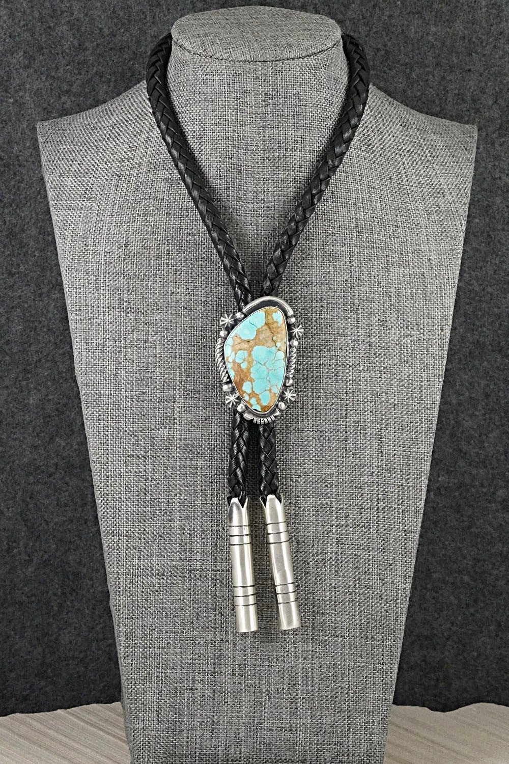 Turquoise & Sterling Silver Bolo Tie - Bob Becenti