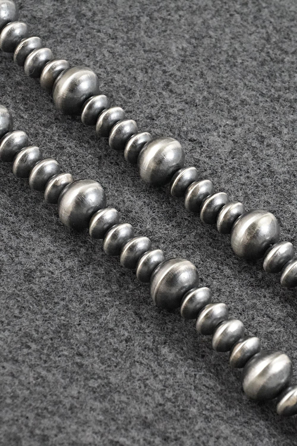 Sterling Silver Navajo Pearl Necklace 18" - Crystal Haley