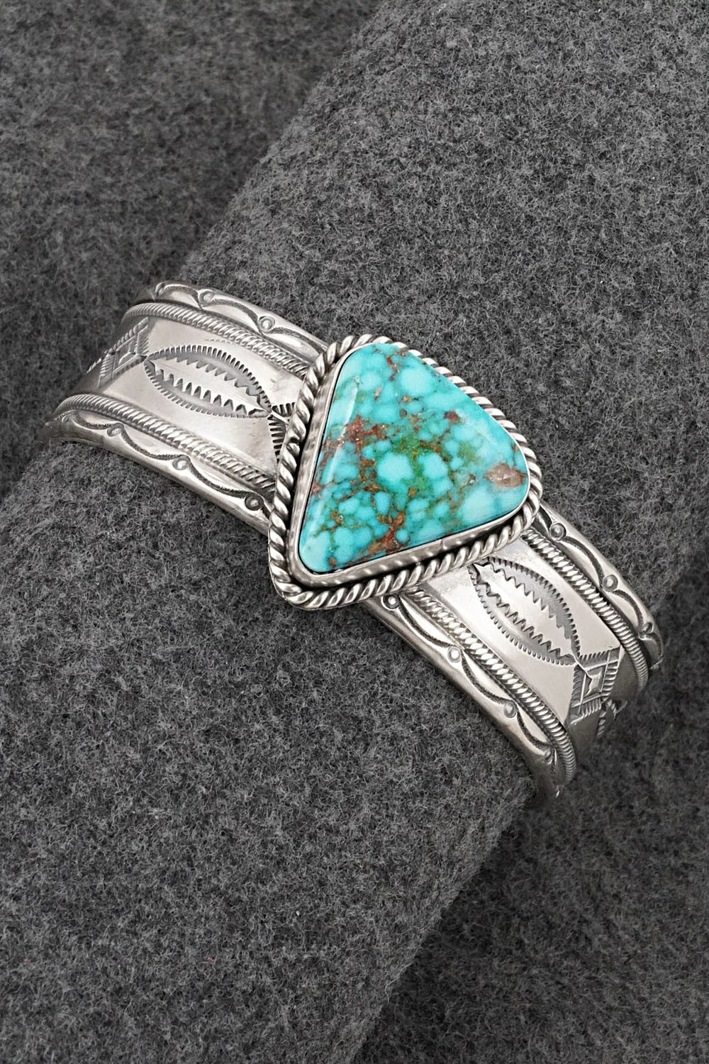 Turquoise & Sterling Silver Bracelet - Michael Calladitto