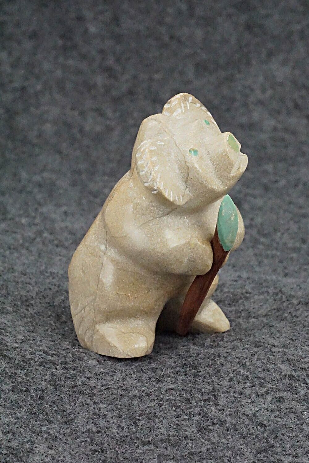 Koala Bear Zuni Fetish Carving - Enrike Leekya