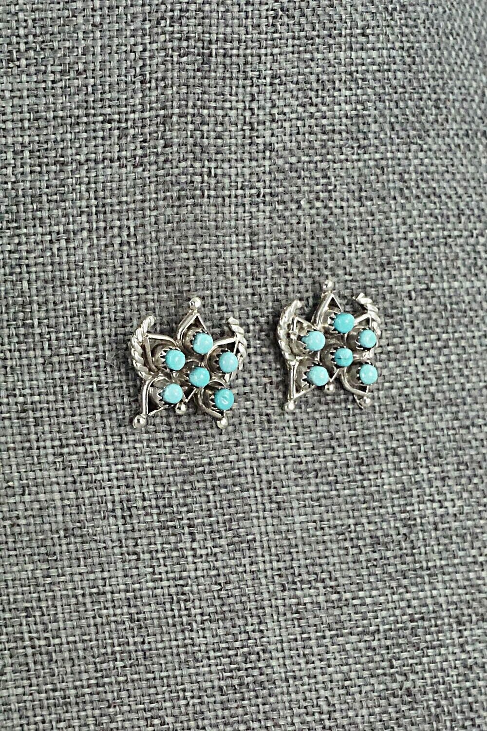 Turquoise & Sterling Silver Earrings - Wayne Johnson