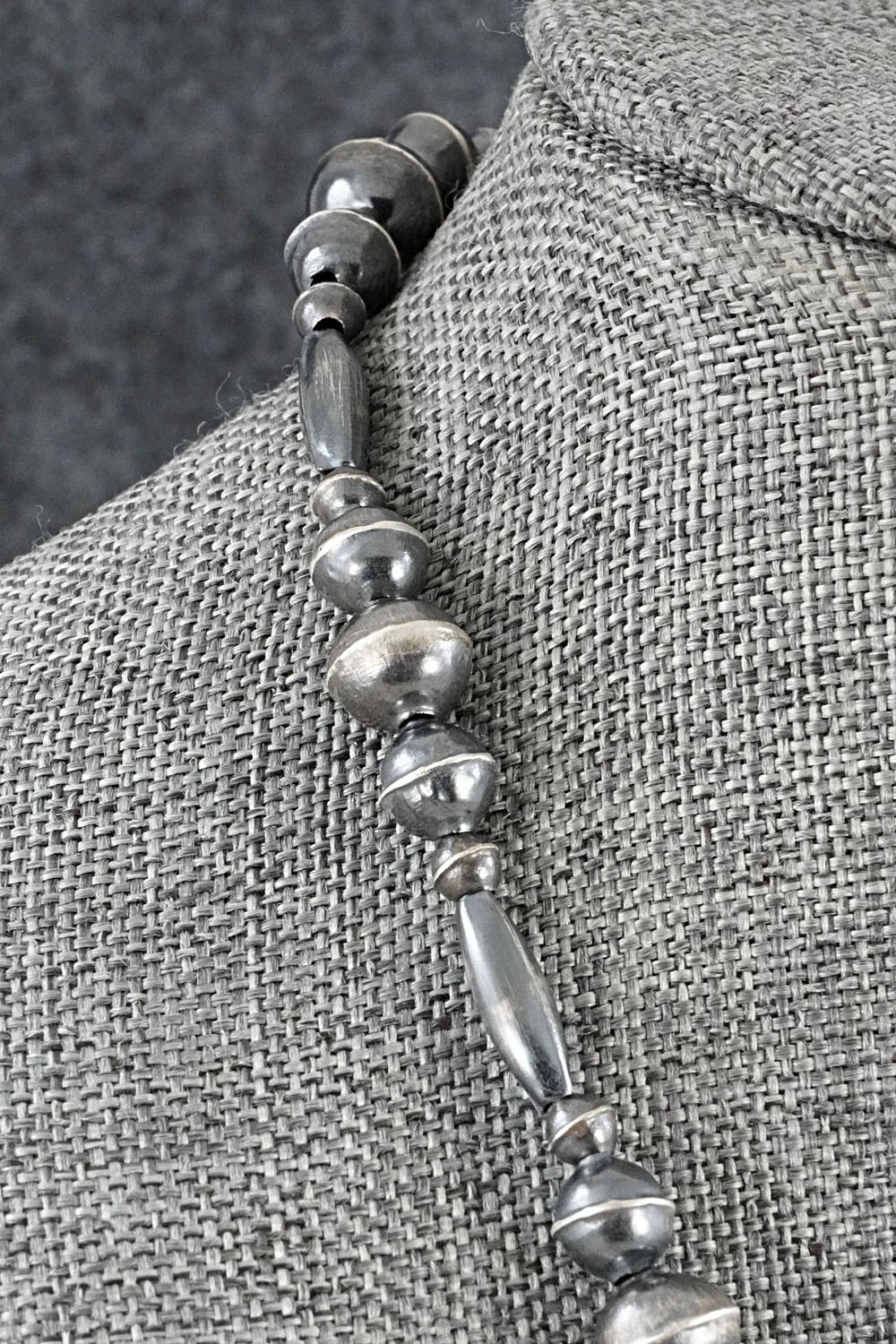 Sterling Silver Navajo Pearl Necklace 20" - Vintage