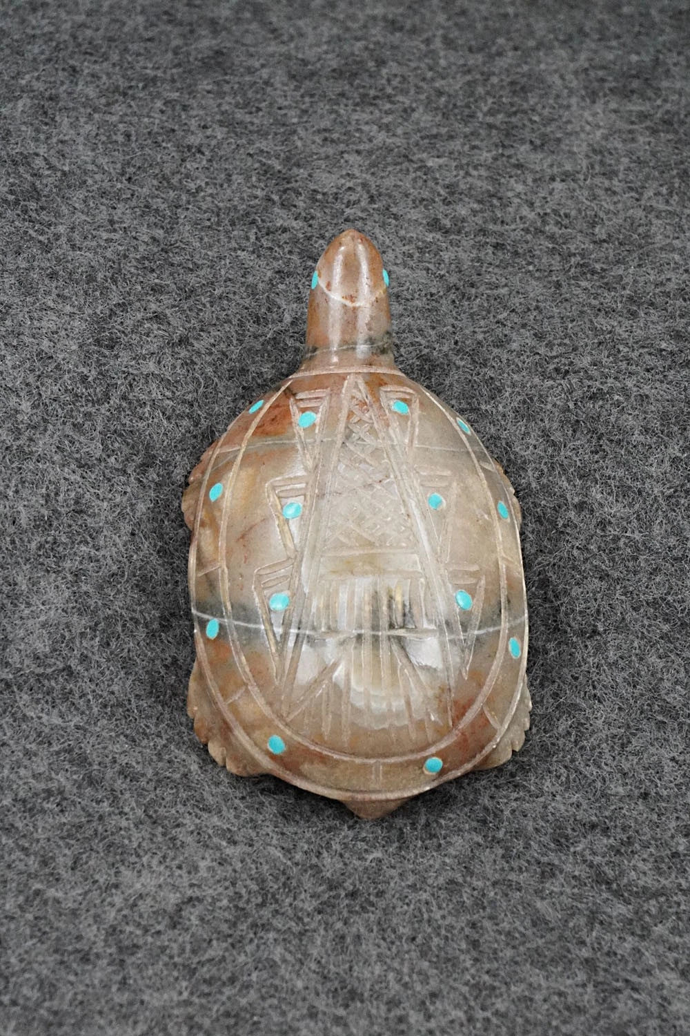 Turtle Zuni Fetish Carving - Hiram Peynetsa