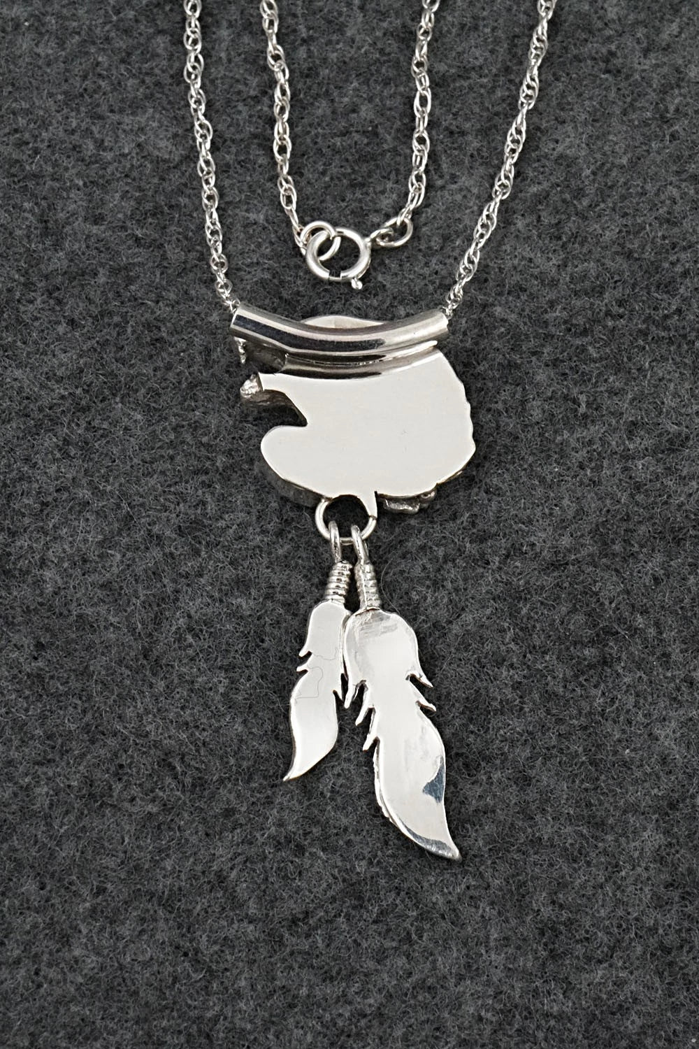 Turquoise & Sterling Silver Necklace - Genevieve Francisco
