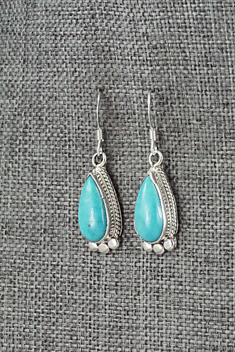 Turquoise and Sterling Silver Earrings - Sharon McCarthy