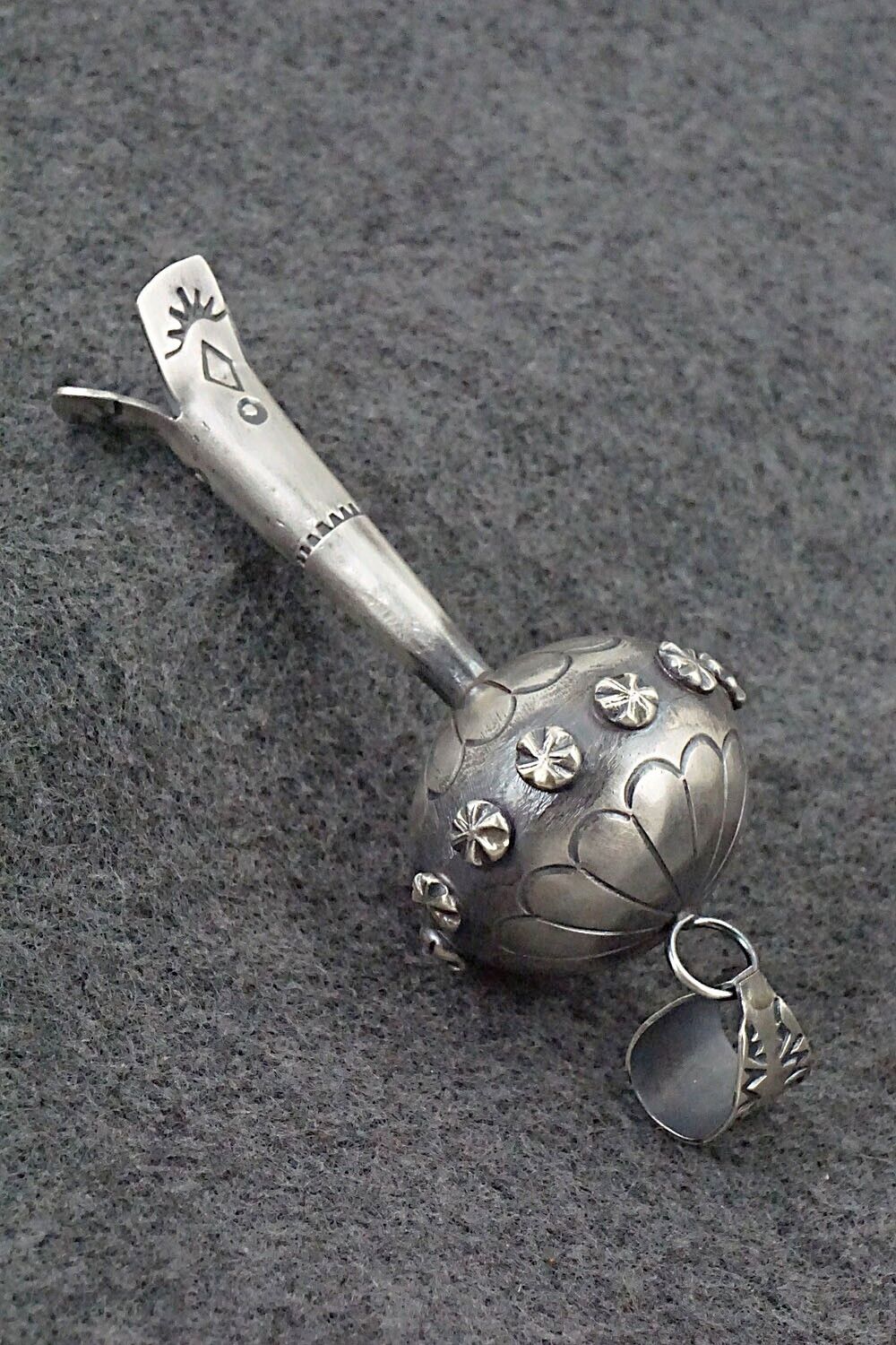 Sterling Silver Blossom Pendant - Tim Yazzie