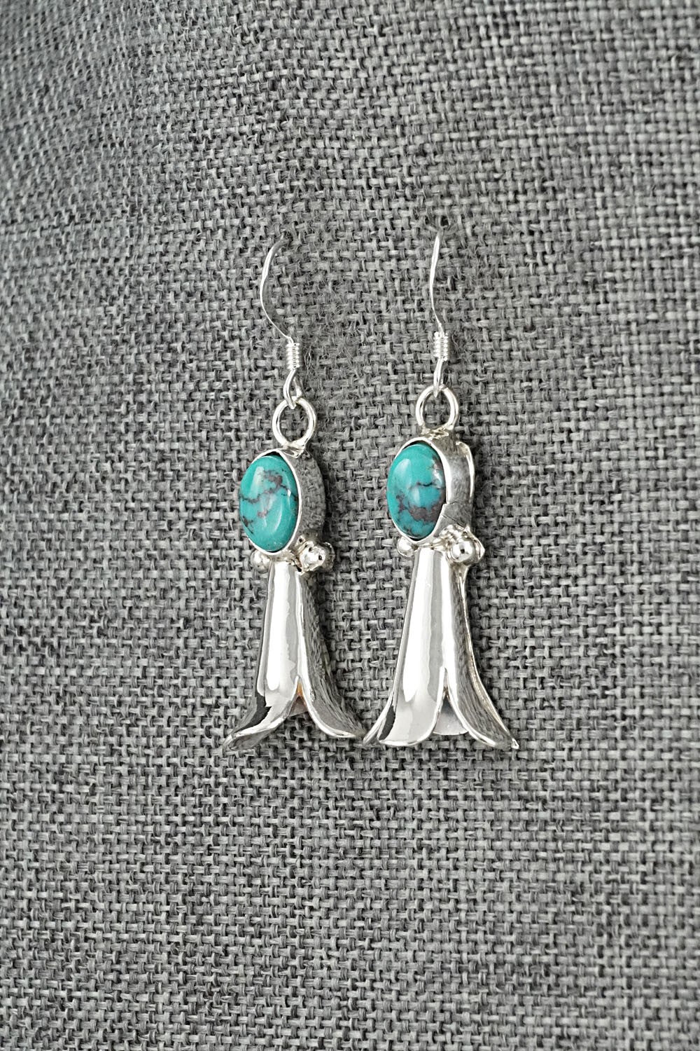 Turquoise & Sterling Silver Earrings - Robinson Martinez