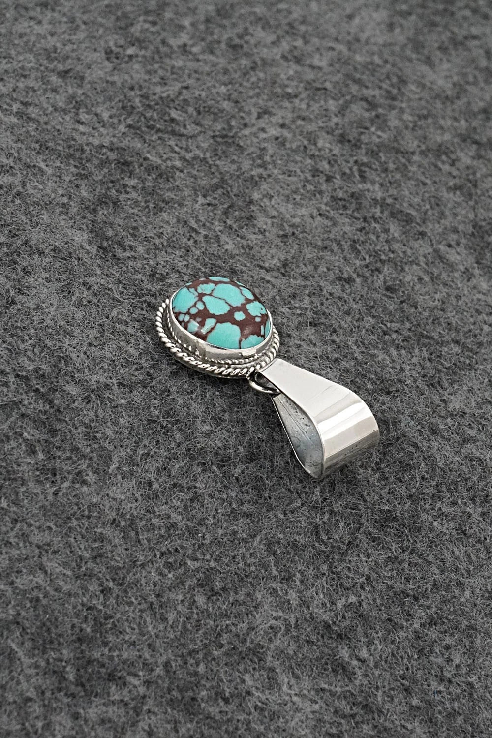 Turquoise & Sterling Silver Pendant - Eugene Gruber