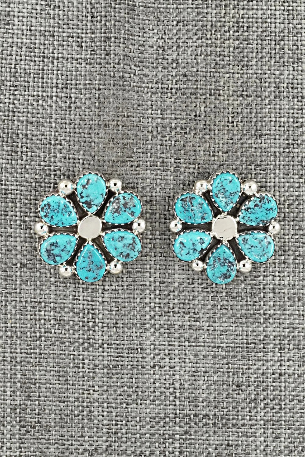 Turquoise & Sterling Silver Earrings - Anthony Brown