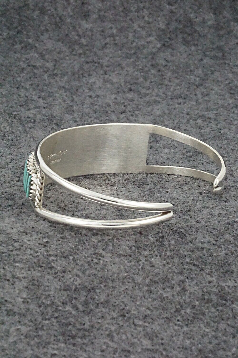 Turquoise & Sterling Silver Bracelet - Roland Francisco