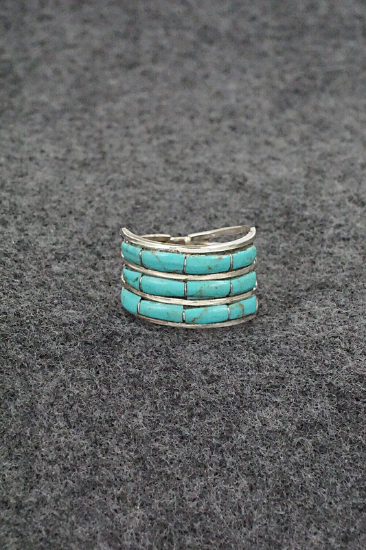 Turquoise & Sterling Silver Ring - Debbie Livingston - Size 8