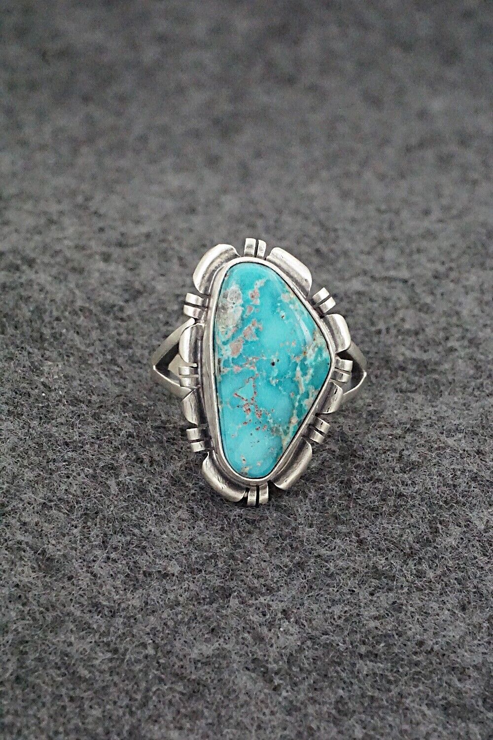 Turquoise & Sterling Silver Ring - Randy Boyd - Size 7.5