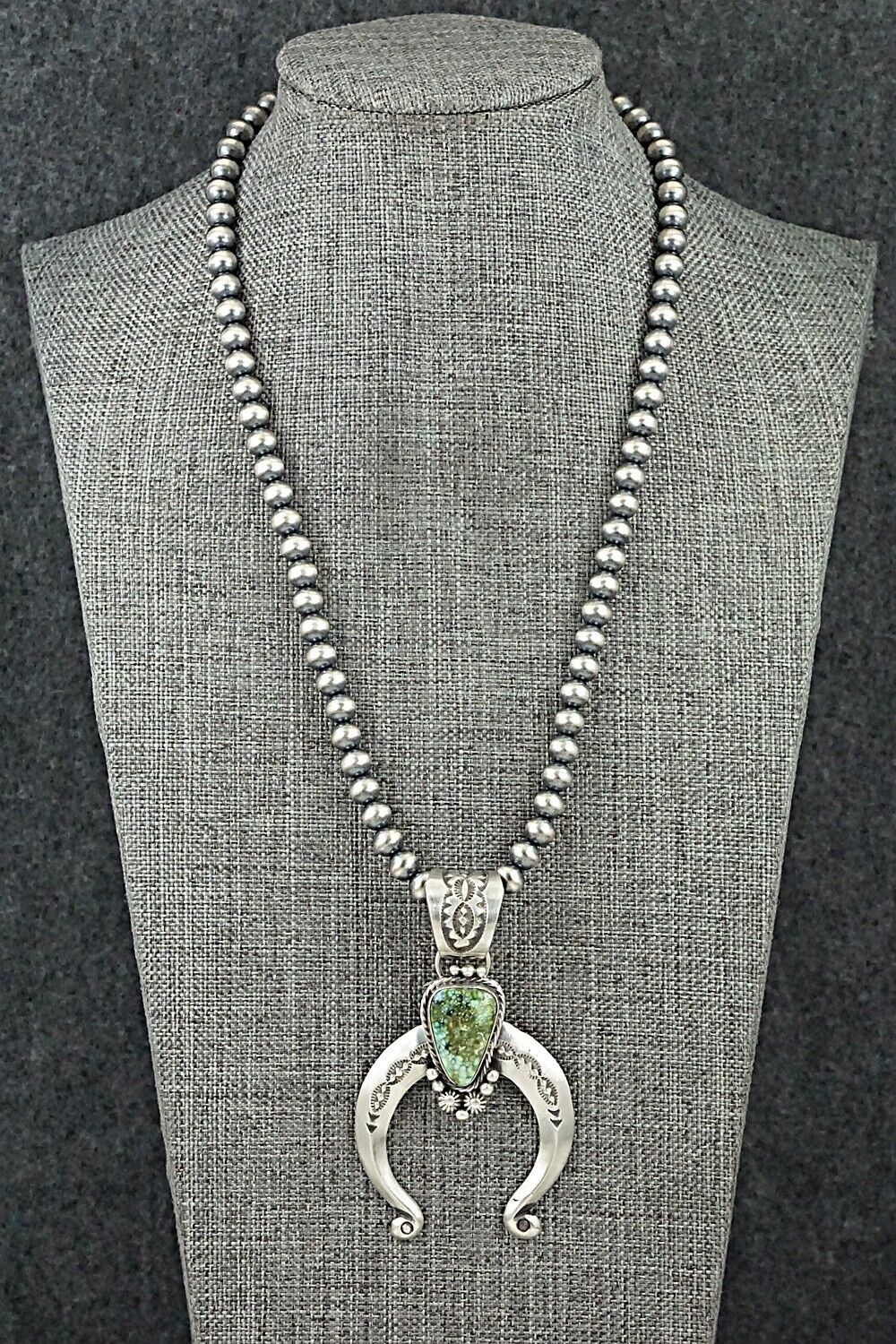 Turquoise & Sterling Silver Necklace - Samuel Yellowhair