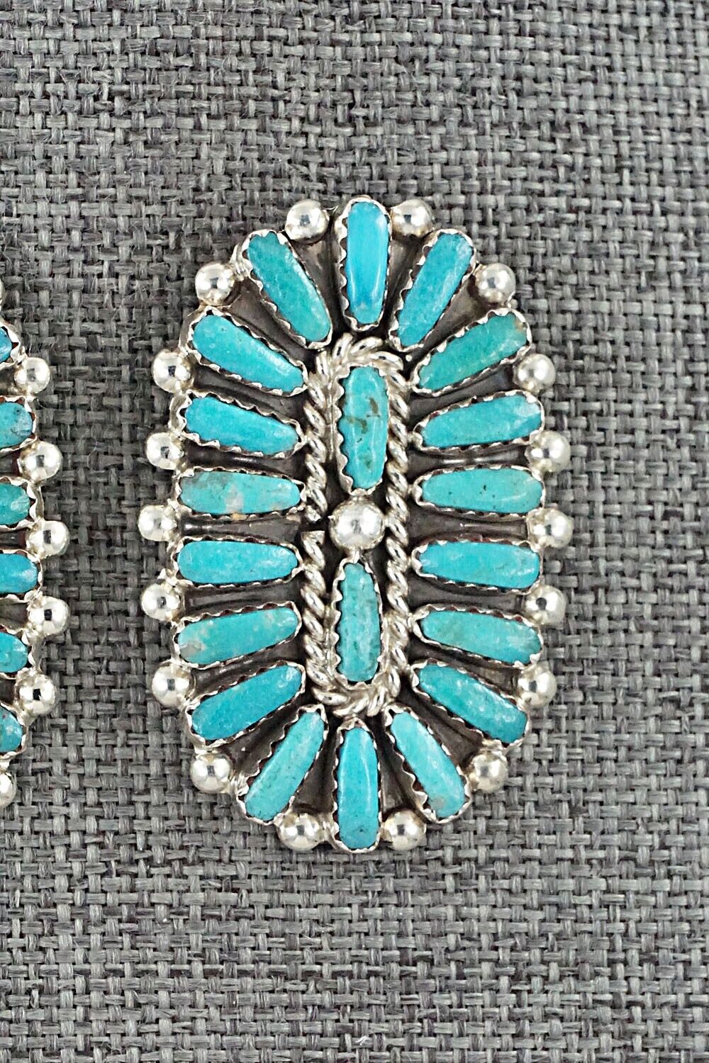 Turquoise & Sterling Silver Earrings - Philena Byjoe