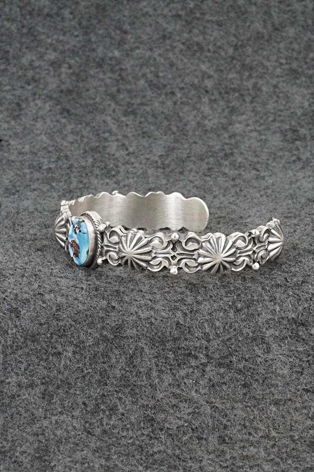 Turquoise & Sterling Silver Bracelet - Thomas Yazzie