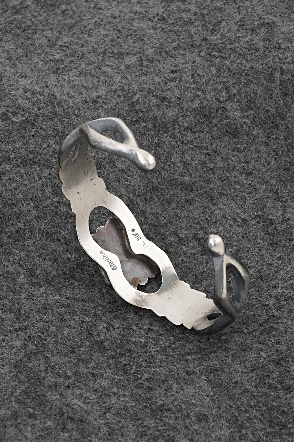 Turquoise & Sterling Silver Bracelet - Harrison Bitsue