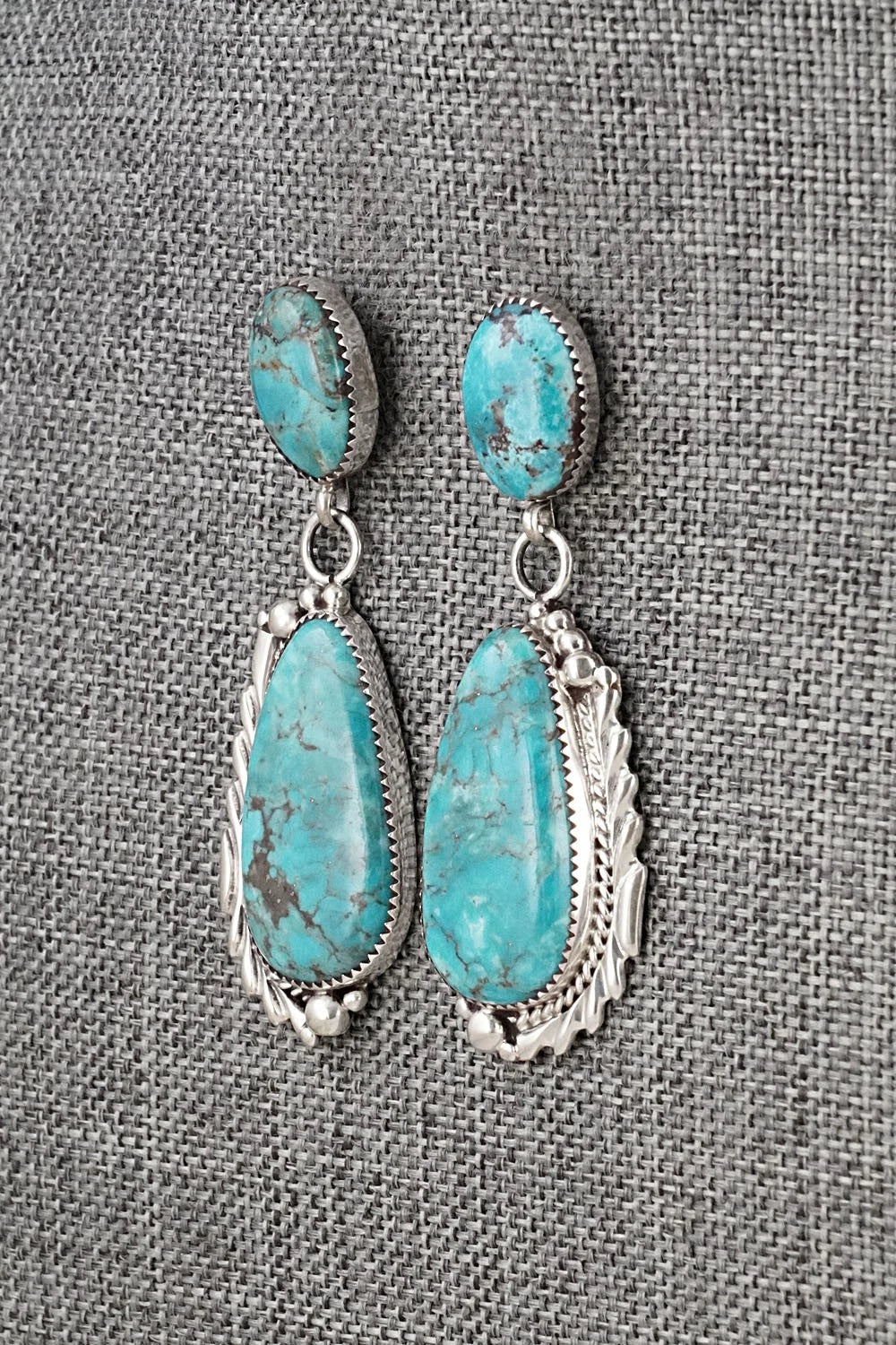 Turquoise & Sterling Silver Earrings - Anthony Brown