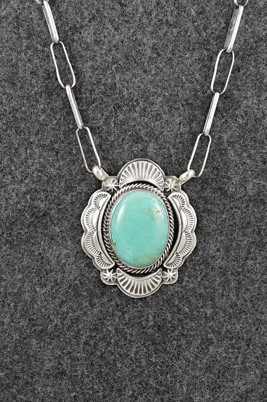 Turquoise & Sterling Silver Necklace - Randy Boyd