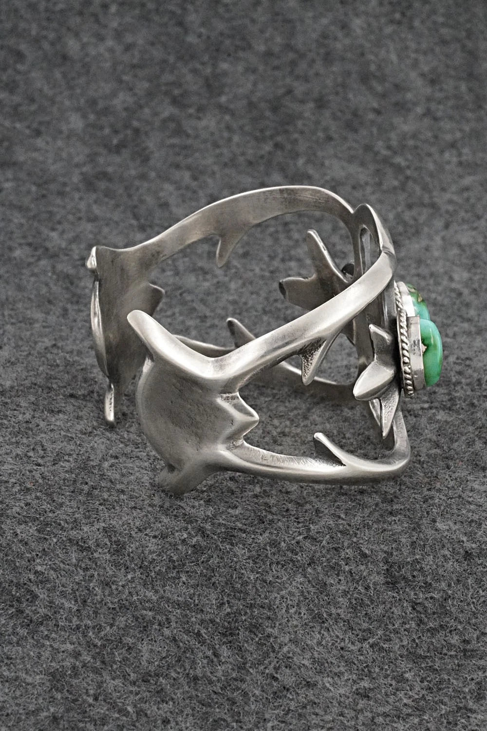 Turquoise & Sterling Silver Bracelet - Eugene Gruber