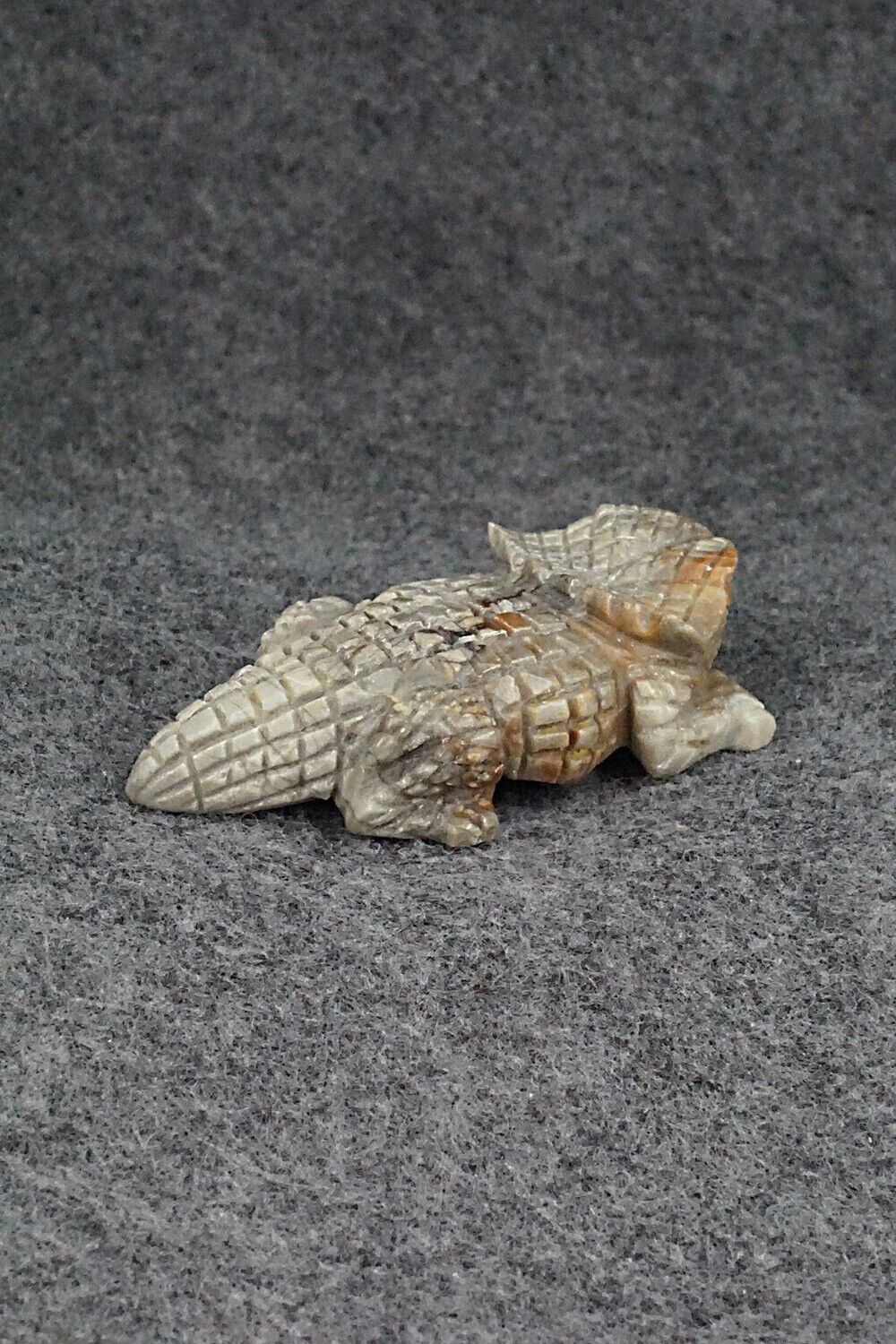 Horned Toad Zuni Fetish Carving - Tony Mackel