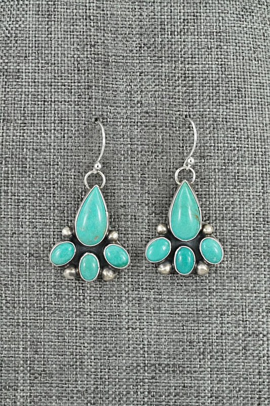 Turquoise & Sterling Silver Earrings - Kathleen Livingston