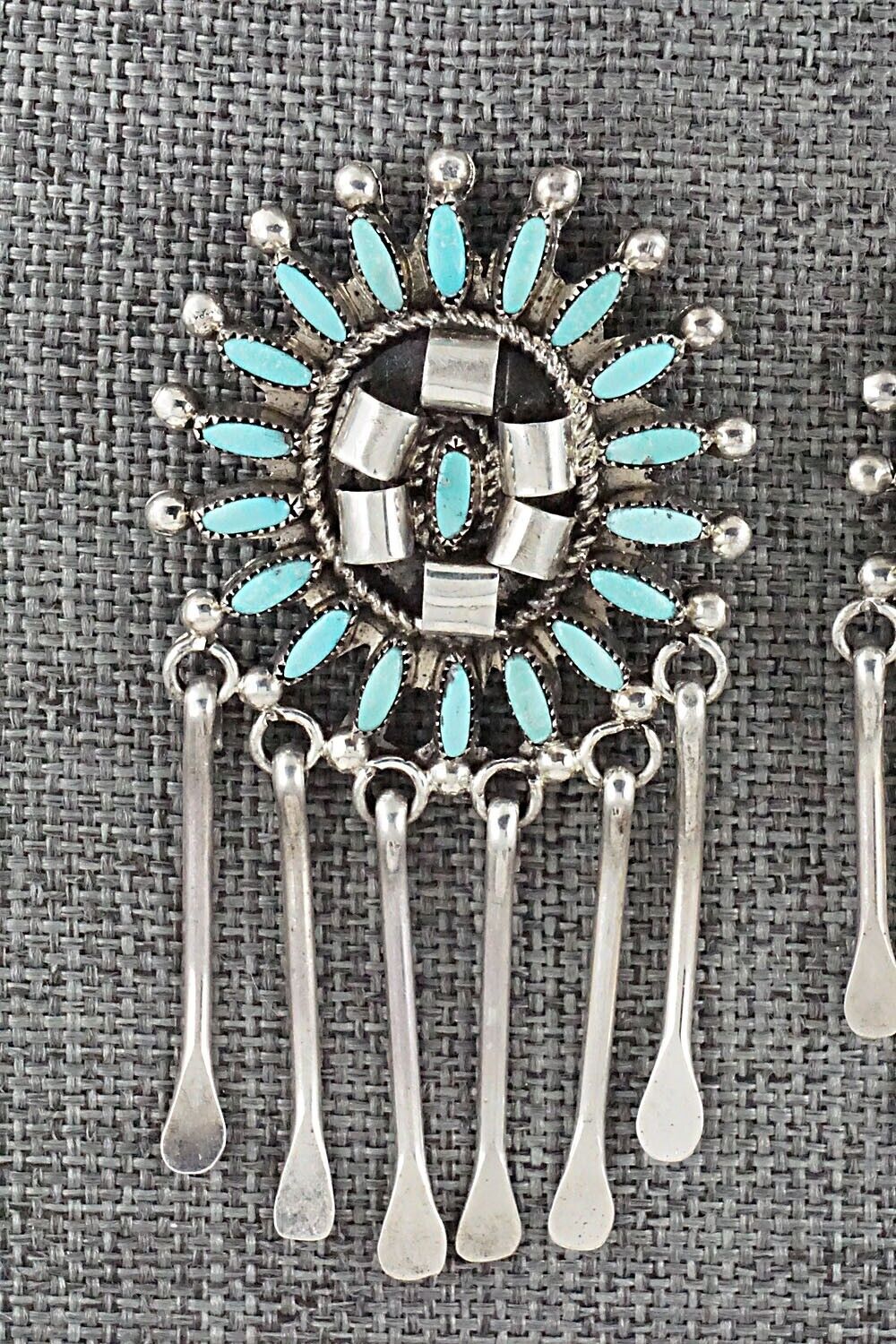 Turquoise & Sterling Silver Earrings - Amy Peynetsa