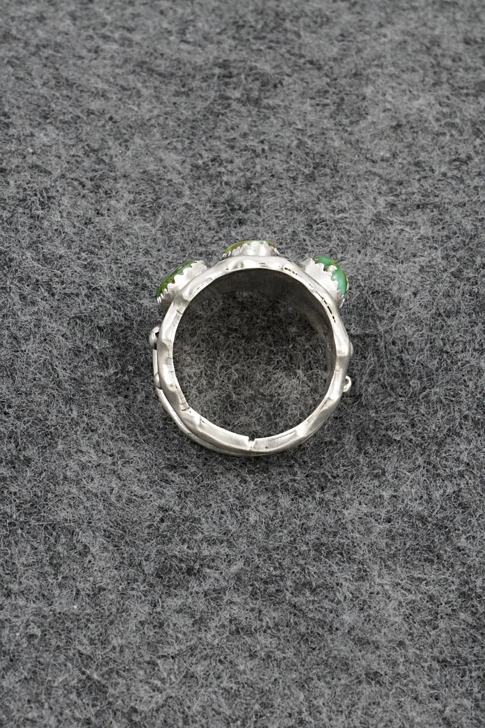 Turquoise & Sterling Silver Ring - Genevieve Francisco - Size 7