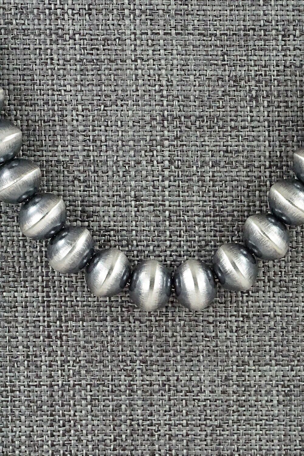 Sterling Silver Navajo Pearl Necklace 18" - Tonisha Haley