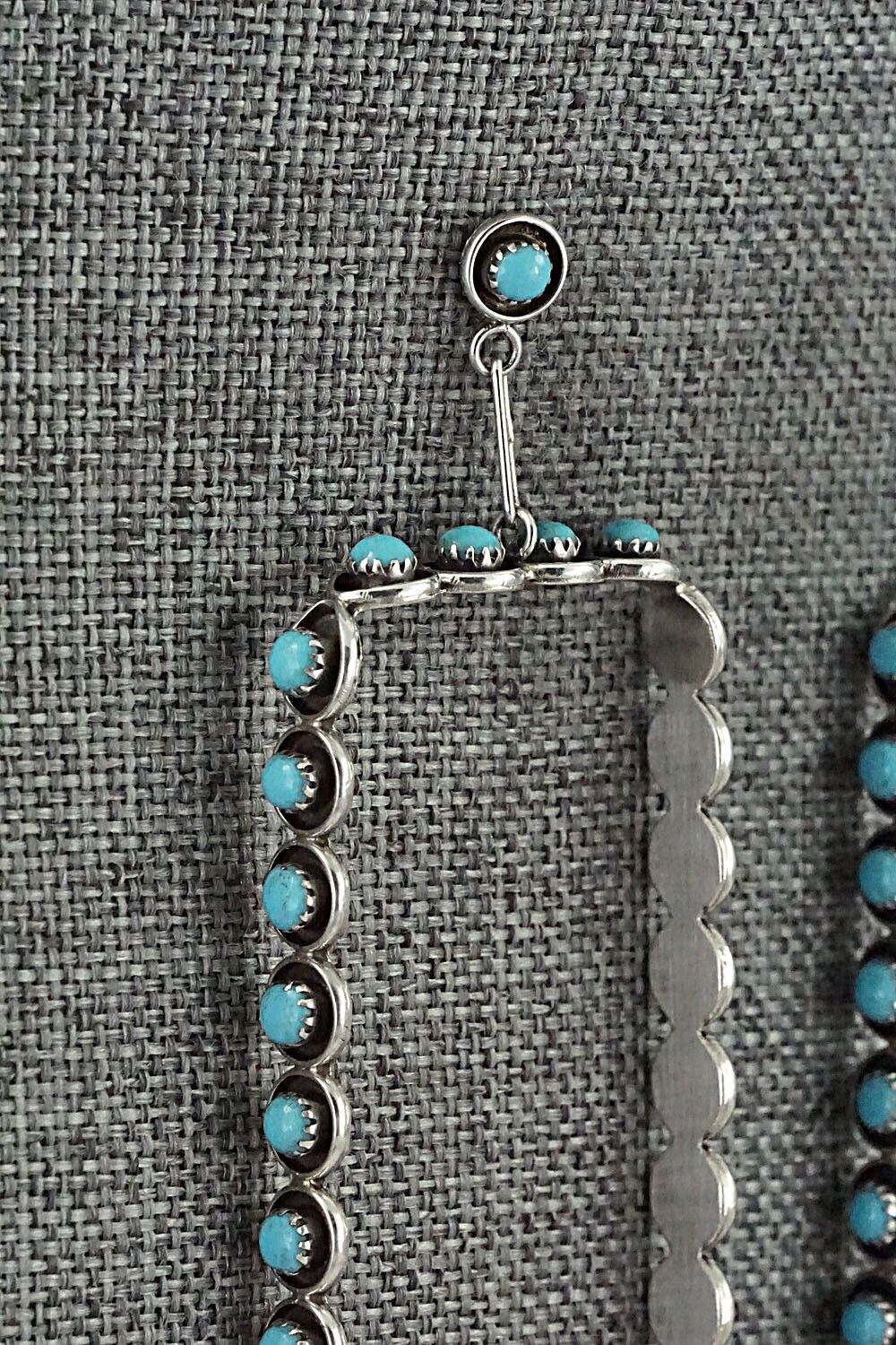 Turquoise & Sterling Silver Earrings - Iva Booqua