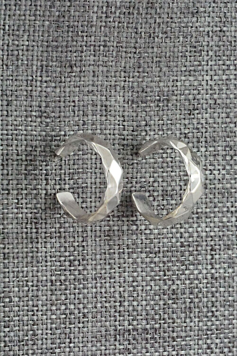 Sterling Silver Hoop Earrings - Elaine Tahe