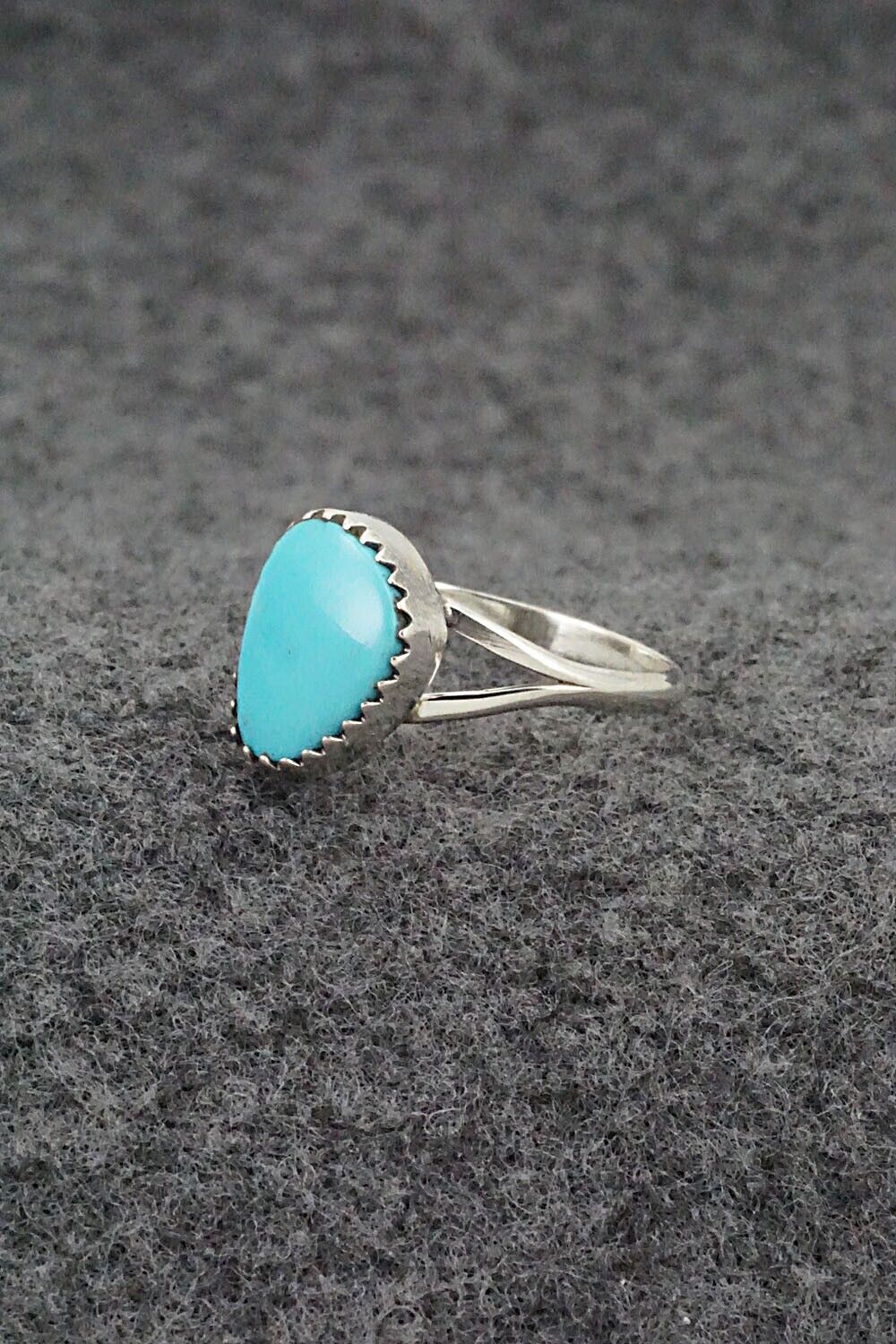 Turquoise & Sterling Silver Ring - Theresa Smith - Size 6.5