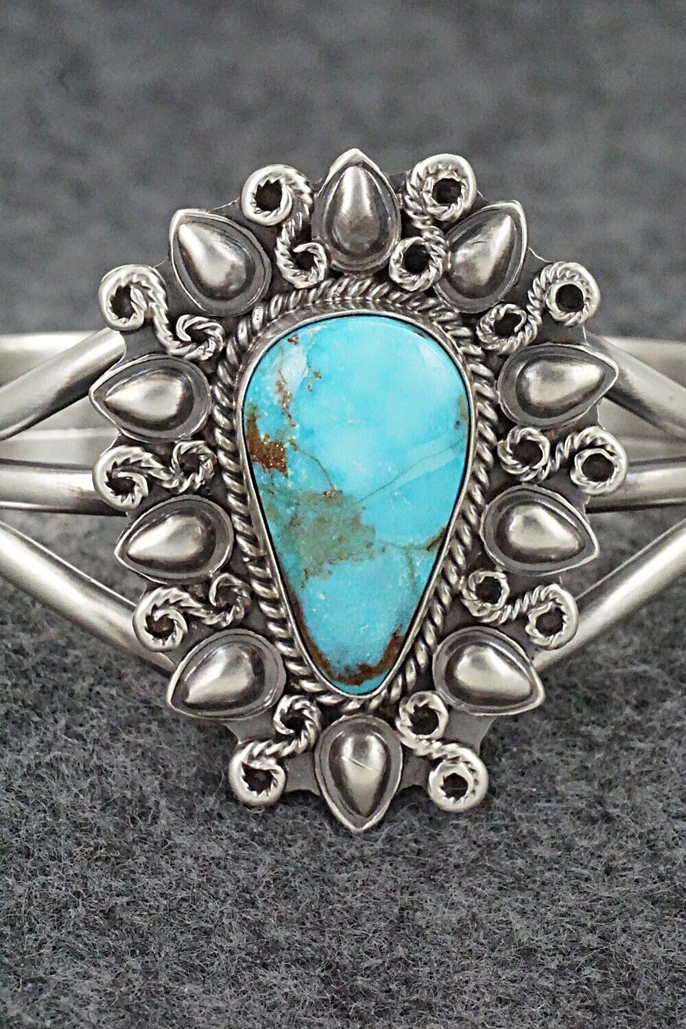 Turquoise & Sterling Silver Bracelet - Derrick Gordon