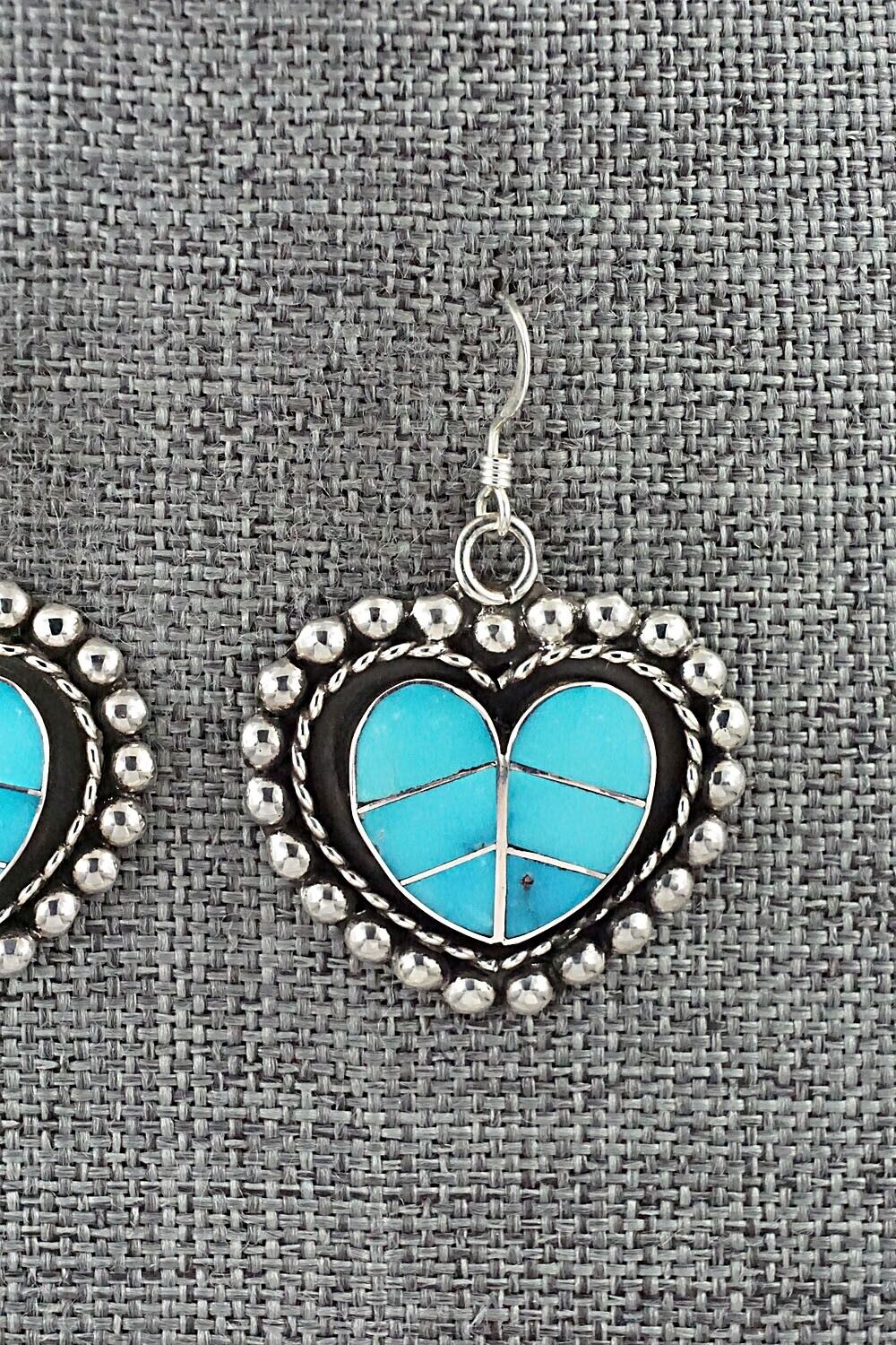 Turquoise & Sterling Silver Earrings - Faye Lowsayatee